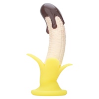 Bananen Dildo met Zuignap 195mm tot 245mm Vloeibare Siliconen Realistische Fruitvorm G-spot Massager voor Vrouwen en Koppels