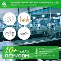 Langda - Usinage CNC de précision sur mesure - Écrous en laiton - Inserts moletés pour applications médicales - Tolérance de 0,01 mm - Classe 8 - Grade