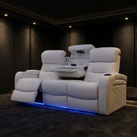 Sofá Reclinable Eléctrico de Lujo para Sala de Estar Contemporánea, Cine en Casa