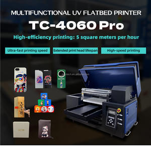 Imprimante numérique hybride à jet d'encre UV 4060 de 24*36 pouces, imprimante à plat UV DTF, <span class=keywords><strong>film</strong></span> rotatif, impression sur balle de golf, bouteille en verre, bâton, bois, acrylique - Product Image 2