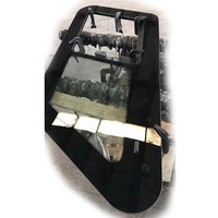 Pare-brise avant personnalisé en verre trempé en aluminium pour yacht/bateau maritime le moins cher d'Isure