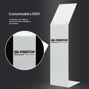 Présentoir de sol mobile en acrylique pour stand d'exposition automobile, support d'affichage pour prix de <span class=keywords><strong>voiture</strong></span> et panneaux d'informations, format A3/A4 - Product Image 3