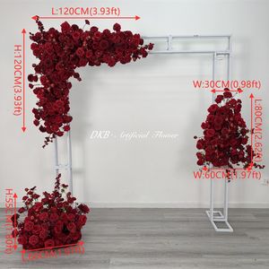 Arco de flores de seda profesional DKB con flores grandes para decoración, panel de fondo floral para decoración de fiestas - Product Image 6