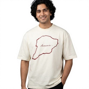 Camisetas Formales para Hombre de Primera Calidad, Transpirables, 100% Algodón, con Logotipo Frontal, Impresión Serigráfica Personalizada, Corte Holgado, Gran Venta - Product Image 1