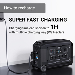 E-đẹp Wifi Bluetooth và ứng dụng điều khiển từ xa 3600W 5000W 220V 110V LiFePO4 Pin Trạm điện cầm tay - Product Image 5