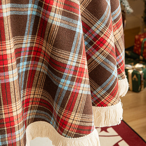 <span class=keywords><strong>2025</strong></span> Chất Lượng Cao Phong Cách Bắc Âu Giáng Sinh Phòng Khách Bàn Trang Trí Cổ Điển Vuông Màu Đỏ Màu Xanh Lá Cây Sọc Sọc Khăn Trải Bàn - Product Image 5