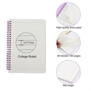 Promotion Custom Printing Wholesale A5 Softcover Notebook Exercise Notebook for School Happy Planner Black Daily Gift Journal - Product Image 4