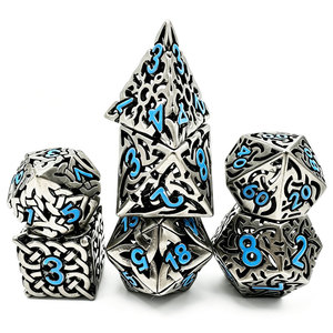 Dados Metálicos Personalizados al por Mayor, Estilo DND Harry Potter, Dados Metálicos Huecos, Servicio OEM para Accesorios de Juegos de Mesa - Product Image 2