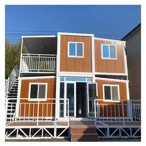 Ready Made 20Ft 40Ft Luxury Modern Prefab Villa Insulated Portable Expandable Container House 2 3 4 5 Bedroom Mobile Tiny Home