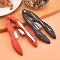 Outils multifonctionnels pour fruits de mer Ensemble de 4 outils en plastique pour le crabe avec cuillère à fourchette et aiguille à crabe en acier inoxydable