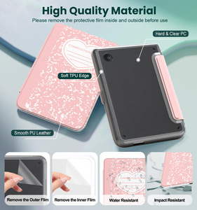 Funda Protectora Desmontable Magnética Delgada de Cuero PU con Parte Trasera Transparente de Acrílico para <span class=keywords><strong>KOBO</strong></span> <span class=keywords><strong>Clara</strong></span> Colour 2024, <span class=keywords><strong>Clara</strong></span> BW, <span class=keywords><strong>Clara</strong></span> <span class=keywords><strong>2E</strong></span> 2022, 6 Pulgadas - Product Image 3