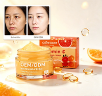 Crème Visage Anti-rides Éclaircissante et Blanchissante Bio à l'Arbutine et Vitamine C, Marque Privée OEM/ODM, 50g