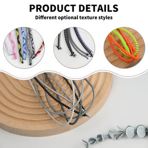 Hete nieuwe groothandel jump dot elastische koord <span class=keywords><strong>3MM</strong></span> 2MM reflecterende trekkoord spandex polyester elastische koord hoodie joggingbroek - Product Image 5