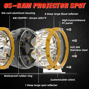 led 4x4 modularer kit auto offroad led lichtleiste für jeep off road tuck uTV atv