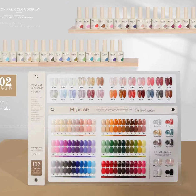 MIJIAER Nail Polish Glue - 102 Colors for Professional Salons