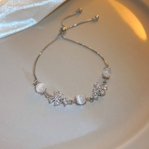 Bracelets de luxe exquis en zircon pour femmes et filles, bracelet en <span class=keywords><strong>opale</strong></span> élégant, cadeau de la Saint-Valentin, accessoires de bijoux - Product Image 3