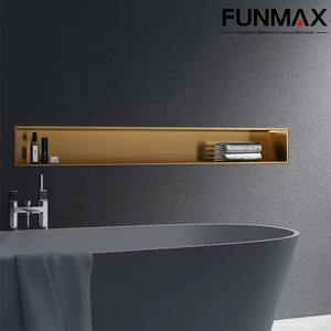 Niches de <span class=keywords><strong>douche</strong></span> encastrées en acier inoxydable 304 systèmes d'étagères <span class=keywords><strong>Niche</strong></span> murale Niches d'insertion de carrelage avec lumière - Product Image 5