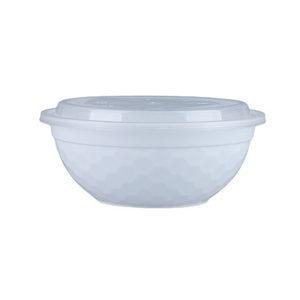 Bols en plastique anti-fuite en vrac avec couvercles – Contenants jetables robustes, écologiques, biodégradables et compatibles micro-ondes pour la préparation de repas chauds - Product Image 1