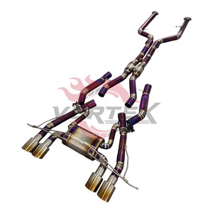 Escape trasero Vortex Racing Purple Burnt Titanium para BMW G80 G82 M3 M4, mejora de sonido. - Product Image 3