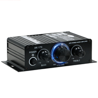 Mini amplificateur de puissance pour voiture 12V, amplificateur audio stéréo portable pour véhicule 20-20KHZ HIFI