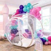 Ballons gonflables modernes maison à bulles dôme de fête de mariage transparent maison à bulles avec tunnel
