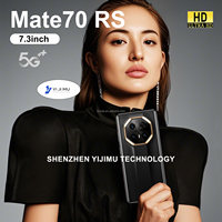 Mate70 RS 16G+1TB Android 15 Smartphone 5G 7,3 pouces Batterie 8000 mAh Version Globale Grand Écran Haute Performance