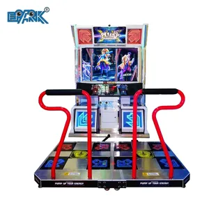 2 người chơi tương tác bơm nó lên âm nhạc nhịp điệu nhảy Cách Mạng Máy Arcade để bán