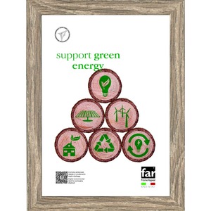 MARCO FRANKE DE MADERA Y CRYLEX NUEZ 30X40CM - Product Image 1