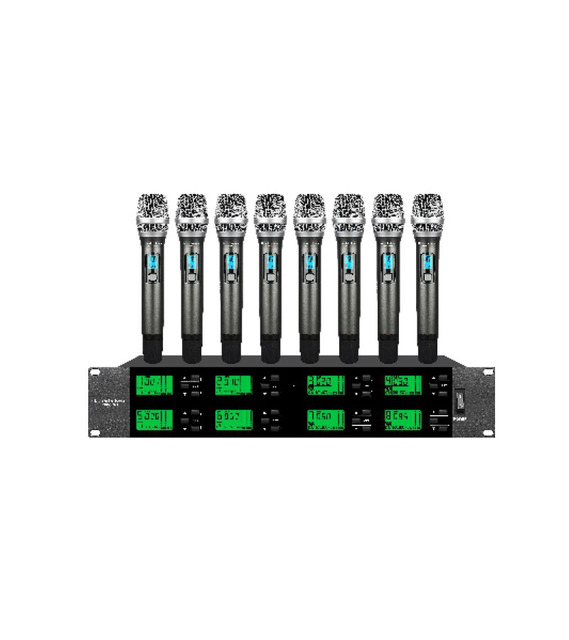 T Professional 8-Channel FM Wireless Dynamic Mic Anti Interference Microfone Beta Condenser Wireless Handheld Microphone