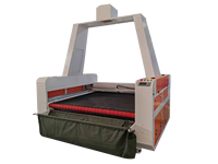Machine de découpe laser automatique haute vitesse pour CO2 avec double tête CCD pour cuir et tissu, zone de travail 1600x1000mm