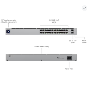 Switch Gestionado de Nivel 2 USW-24, 24 Puertos, Capacidad de 52 Gbps, 720W PoE, 1 Año de Garantía - Product Image 2