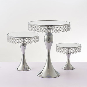 Présentoirs à gâteaux dorés, vente en gros, 4 pièces, pour pâtisserie, Set <span class=keywords><strong>de</strong></span> <span class=keywords><strong>Table</strong></span> à Dessert, décoration <span class=keywords><strong>de</strong></span> <span class=keywords><strong>mariage</strong></span> - Product Image 3