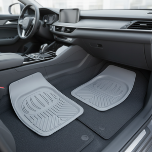 Tapis de sol de voiture universels en PVC et caoutchouc noir de haute qualité, ensemble complet 4/5 pièces toutes saisons pour véhicules - Product Image 5
