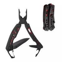 Haute qualité 8 en 1 pince multifonctionnelle en acier pour bricolage petite taille revêtement noir OEM personnalisable