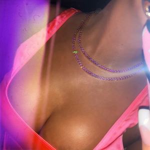 Iced Out-gargantilla de cadena cubana para mujer y niña, de circonia cúbica rosa, joyería <span class=keywords><strong>Punk</strong></span> Rock - Product Image 3