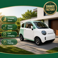 Nouvelle Voiture Électrique Micro-énergétique 4 Places, Véhicule Électrique à Basse Vitesse, Petite Voiture Électrique avec Climatisation pour Usage Familial