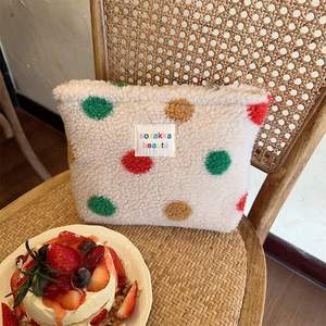 Customizable Eco-friendly Polyester Winter <b>Plush</b> Lightweight Durable Portable Capacity Zipper Closure Fashion Practical - Product Image 3