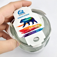 Autocollant d'étiquette de bouteille de confiture de miel personnalisé emballage adhésif en vinyle de conception basée sur l'image pour la présentation Premium