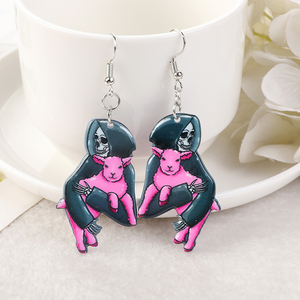 Pendientes colgantes de Halloween <span class=keywords><strong>Pastel</strong></span> <span class=keywords><strong>Goth</strong></span> a la moda para niñas y mujeres, regalo de cumpleaños, joyería encantadora - Product Image 5
