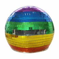 Usine En Gros Club Dj Ktv Accessoires De Fête Coloré arc-en-ciel Accessoire Silencieux Disco Verre Miroir Boule Chapeau