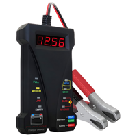 Probador de Baterías de Coche de 12V, Voltímetro Digital de 4-20V, Analizador del Sistema de Carga, Probador de Alternador con Pantalla LCD e Indicación LED