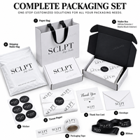 Boîtes en carton ondulé personnalisées, blanches et noires, pour colis de beauté, boîtes publicitaires en carton, boîtes mystère, boîtes d'emballage
