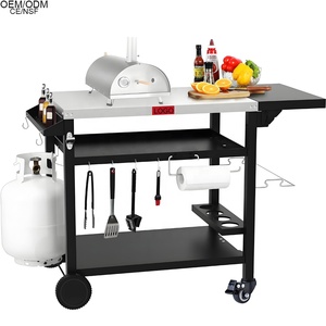 Trọng lượng nhẹ sắt ngoài trời gấp nướng bảng thép không gỉ hàng đầu đa chức năng hoạt động bền gia vị Giá rượu biệt thự - Product Image 6