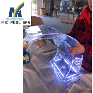 Fontaines de <span class=keywords><strong>piscine</strong></span> en acrylique avec lumière LED colorée de la marque China Moon, caractéristiques de cascade de <span class=keywords><strong>piscine</strong></span>, éclairage de <span class=keywords><strong>piscine</strong></span> haut de gamme - Product Image 3