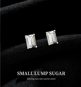 Alice s925 स्टर्लिंग चांदी के स्टड बड़े गहने जिरकॉन महिला स्टड वर्ग डिजाइन - Product Image 4