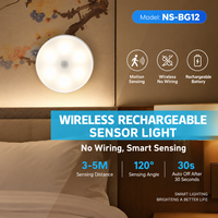 Lumière LED sans fil étanche et à intensité variable pour armoire et placard, rechargeable par USB, DC5V, design moderne