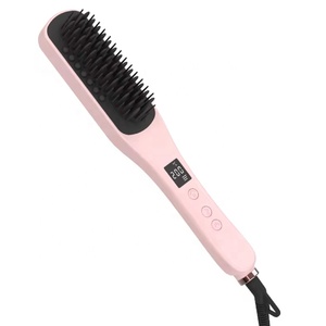Brosse lissante à vapeur portable, températures réglables, peigne chauffant, brosse lissante RUCHA - Product Image 2