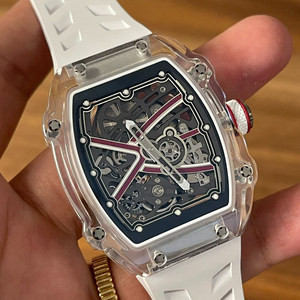 Men's Ultra-Thin Transparent Crystal Mechanical <b>Watch</b> 67-02 7.8mm Automatic <b>Watch</b> - Product Image 3