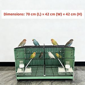 Kuş Üreme Kafesi Doğal Papağan Kafesi Büyük <span class=keywords><strong>Metal</strong></span> Kuş Modern Kanarya Çok Katlı Evcil Hayvan Üreme Kafesleri Plastik Tepsili - Product Image 4