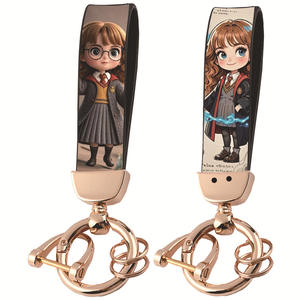 Nuovi Portachiavi di <span class=keywords><strong>Harry</strong></span> Potter, Personaggi dei Film, Cartoni Animati, Carini e Creativi, Antifurto, in Pelle e Metallo con Stampa UV, Moda all'Ingrosso - Product Image 3